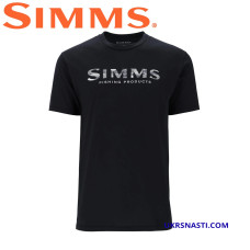 Футболка Simms Shroud Fill Logo T-Shirt Black размер L